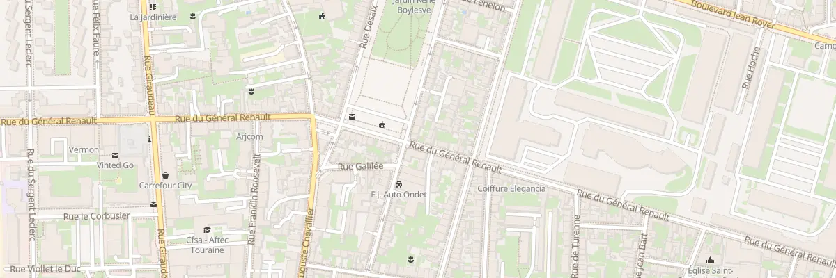 Plan du 140 Rue Lakanal à Tours