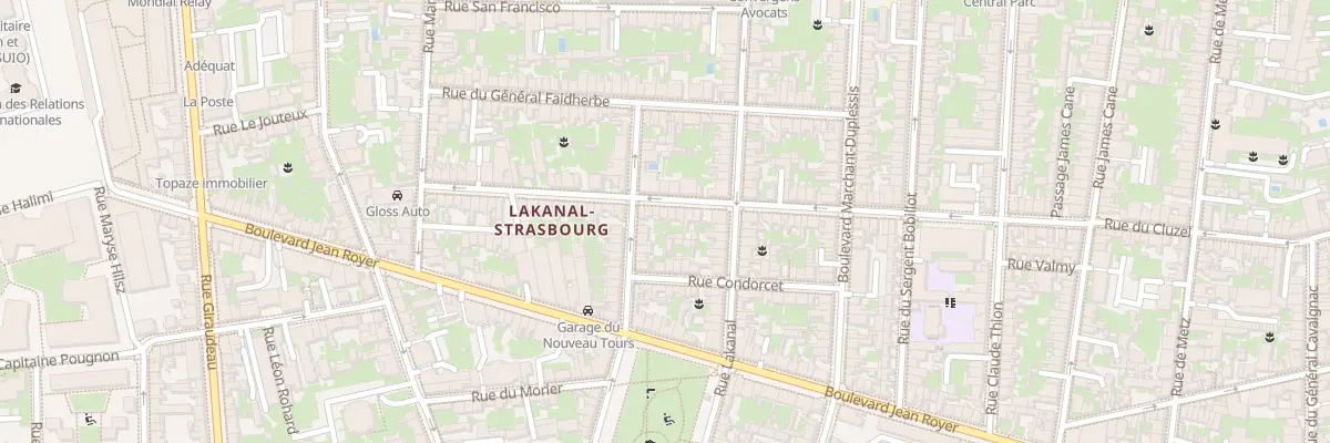 Plan du 170 Rue du Cluzel à Tours
