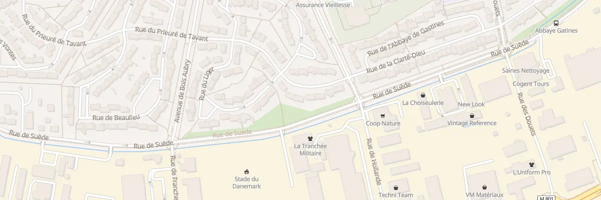 Plan du 10 Rue du Prieuré de Tavant à Tours