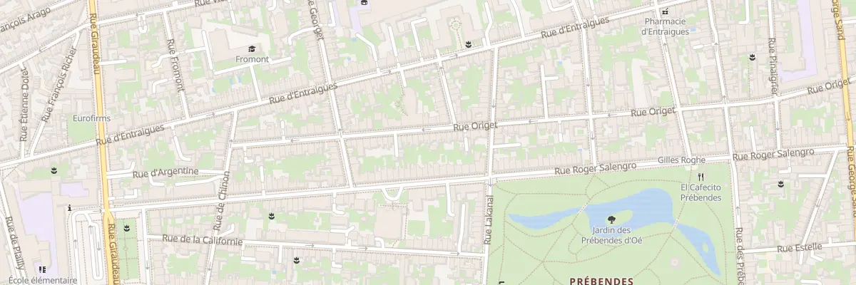 Plan du 126 Rue Origet à Tours