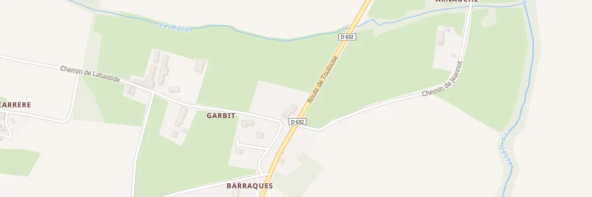 Plan du 15 Garbit à Péguilhan