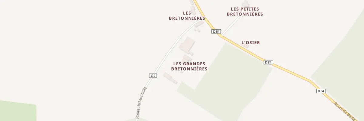 Plan du 5178 Les Grandes Bretonnieres à Semur-en-Vallon
