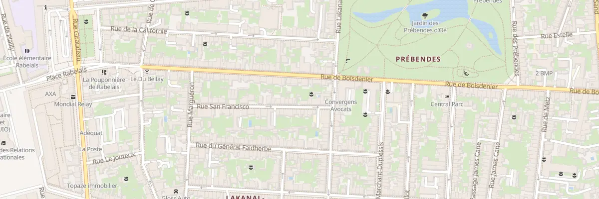 Plan du 7 Rue San Francisco à Tours