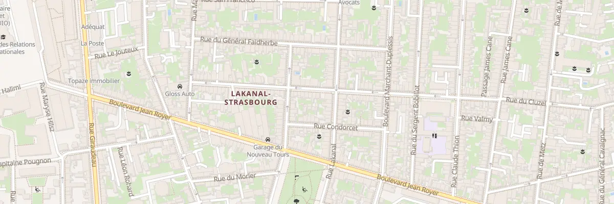 Plan du 168 Rue du Cluzel à Tours