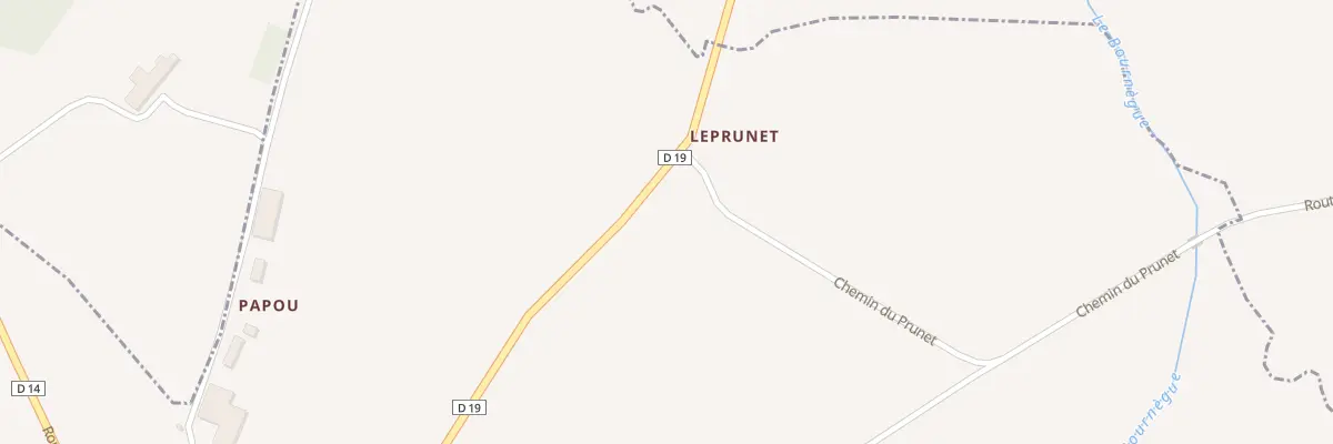Plan du 33 Le Prunet à Sainte-Radegonde