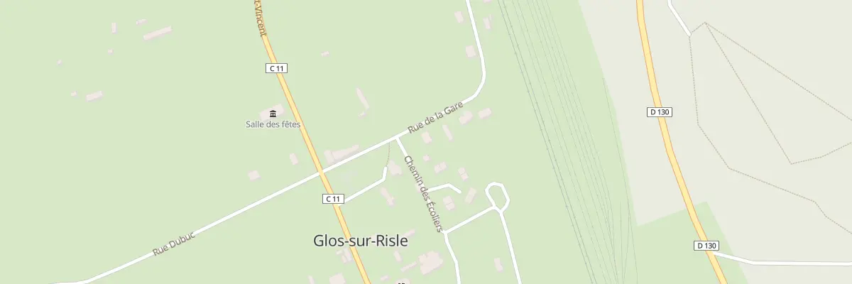 Plan du 13 Rue de la Gare à Glos-sur-Risle