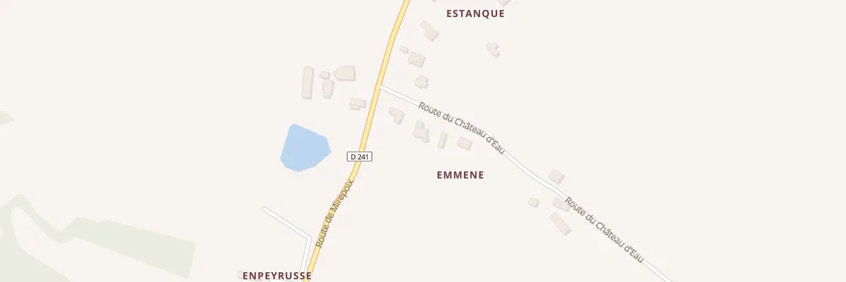 Plan du 76 Rte du Château d’Eau à Miramont-Latour