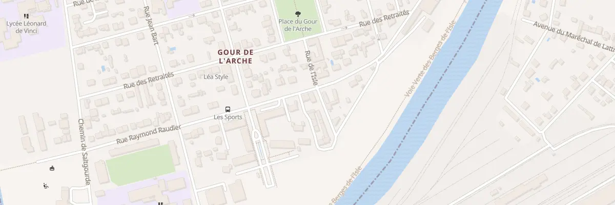 Plan du 17 Rue Raymond Raudier à Périgueux