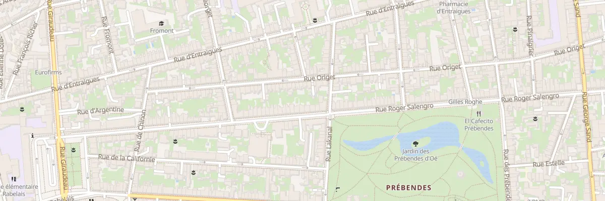 Plan du 93 Rue Roger Salengro à Tours