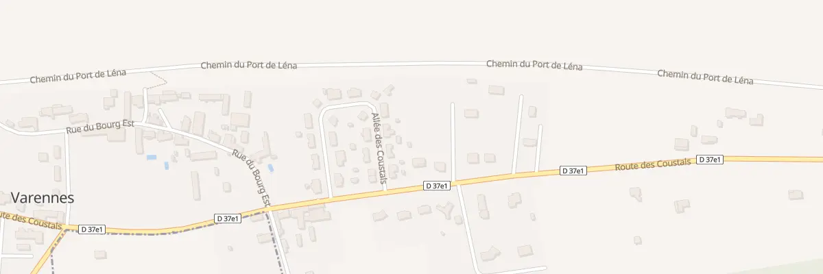 Plan du 555 Rte des Coustals à Varennes