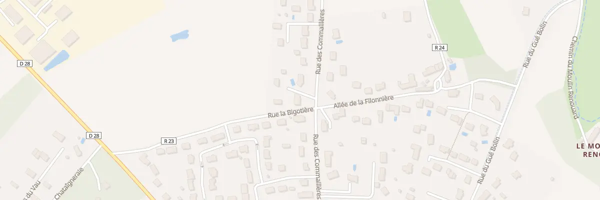 Plan du 47 Rue des Commailleres à Cerelles