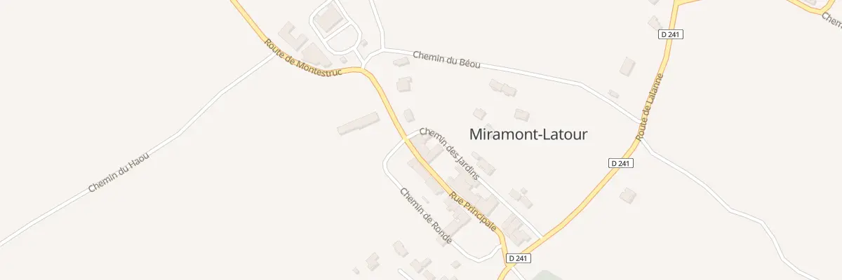 Plan du 5021 Village à Miramont-Latour
