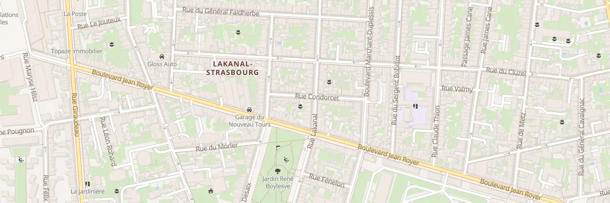 Plan du 109 Rue Lakanal à Tours