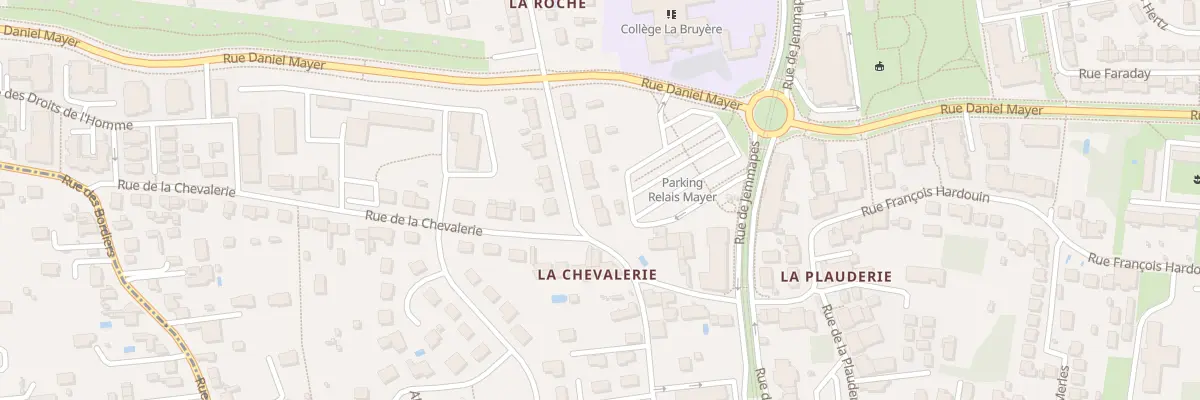 Plan du 3 Rue Delaroche à Tours
