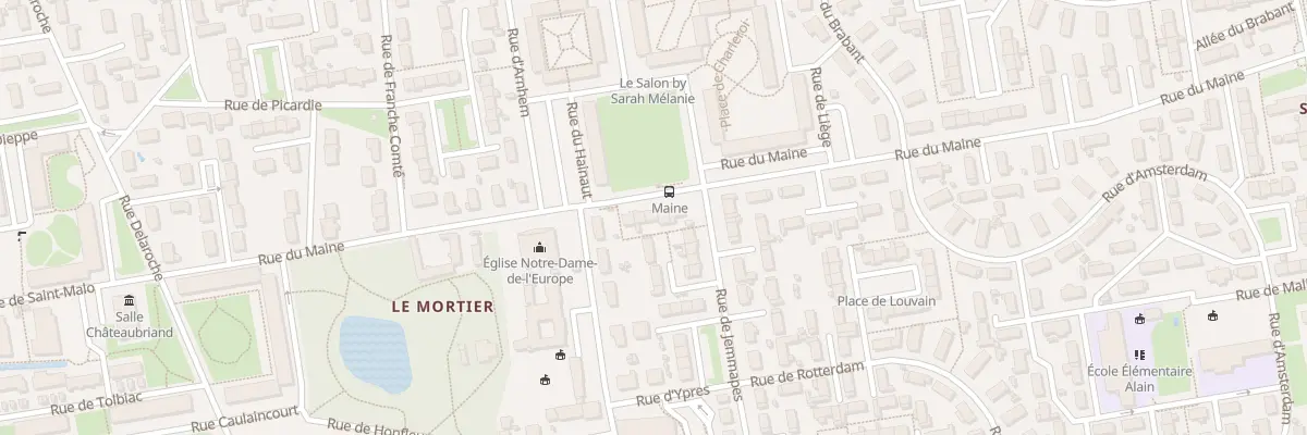Plan du 27 Rue du Maine à Tours