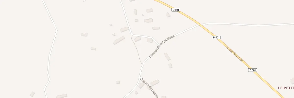 Plan du 164 Che de la Gouillette à Irai
