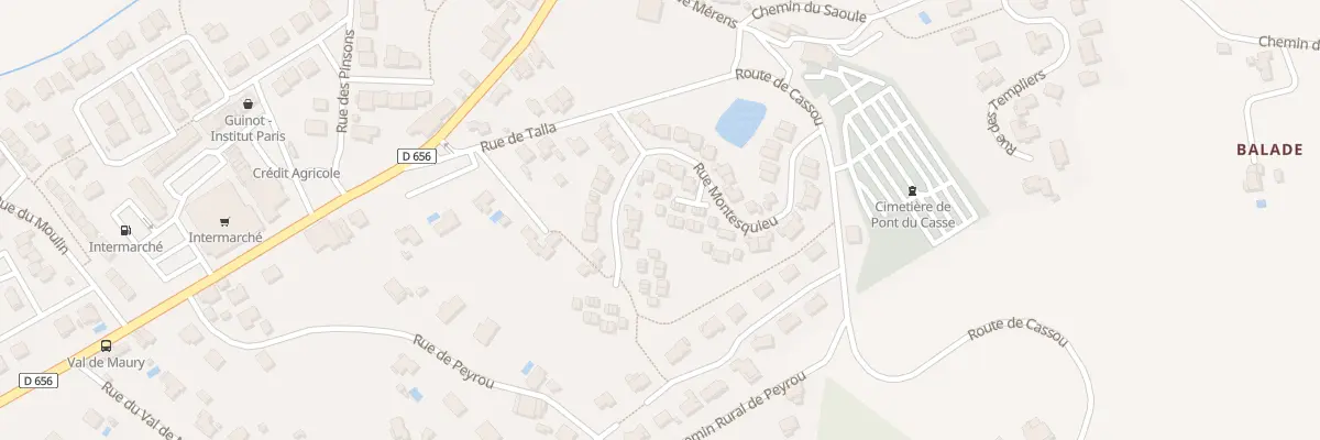Plan du 18 Rue Montesquieu à Pont-du-Casse