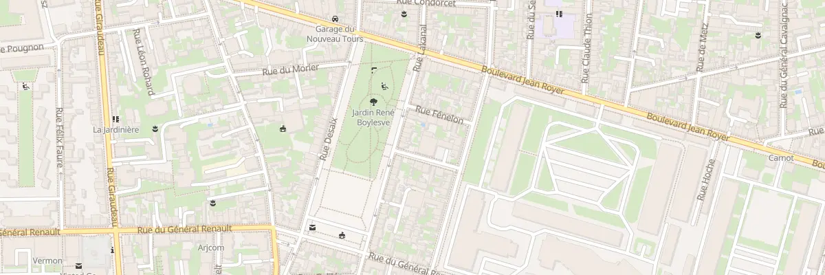 Plan du 100 Rue Lakanal à Tours
