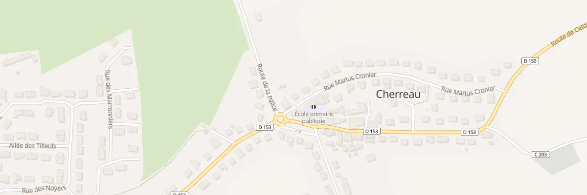 Plan du 3 Rue Marius Cronier à Cherré-Au