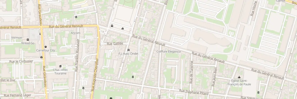 Plan du 93 Bd Marchant Duplessis à Tours
