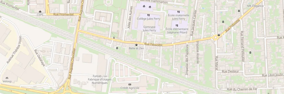 Plan du 208 Rue Febvotte à Tours