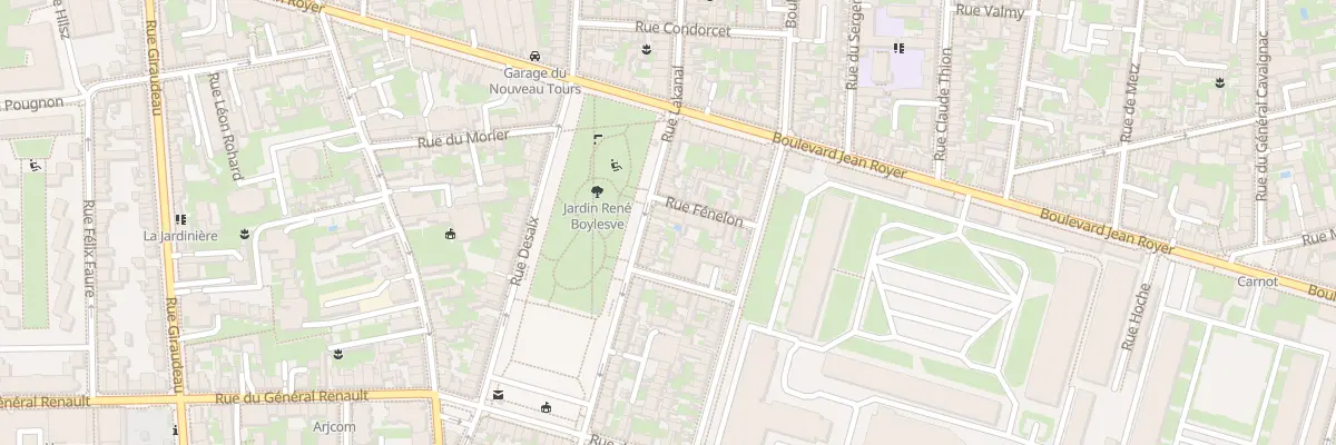 Plan du 94B Rue Lakanal à Tours