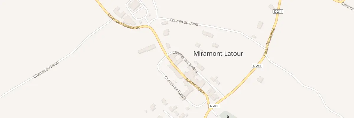 Plan du 180 Rue Principale à Miramont-Latour