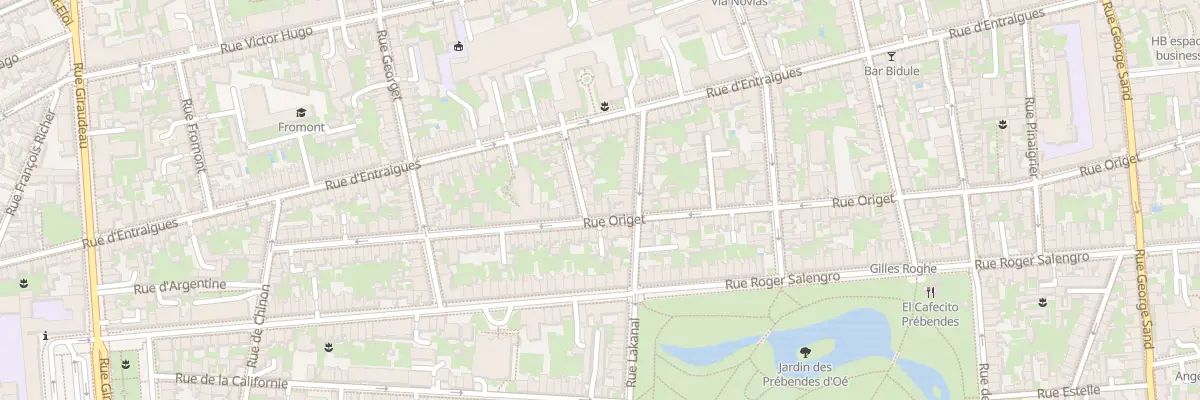 Plan du 85 Rue Origet à Tours