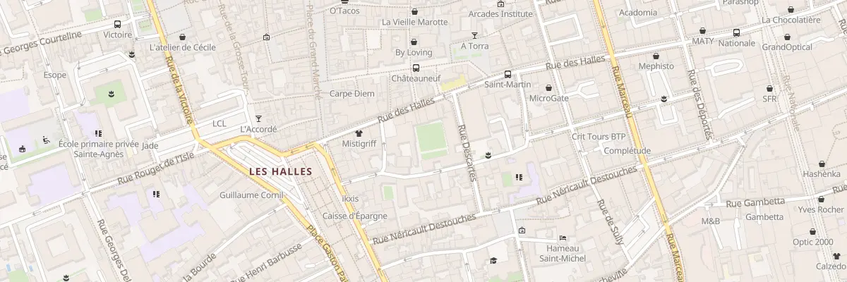 Plan du 1 Rue Rapin à Tours