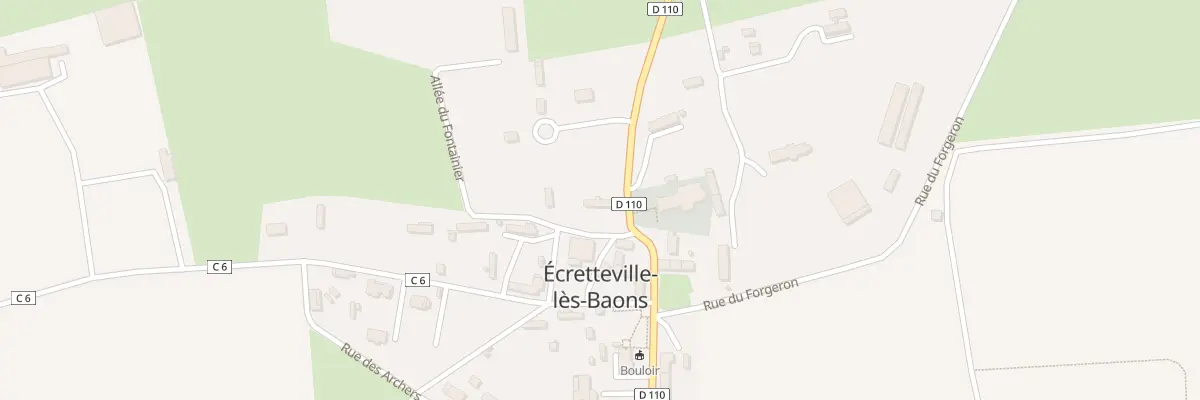 Plan du 2 All du Fontainier à Écretteville-lès-Baons