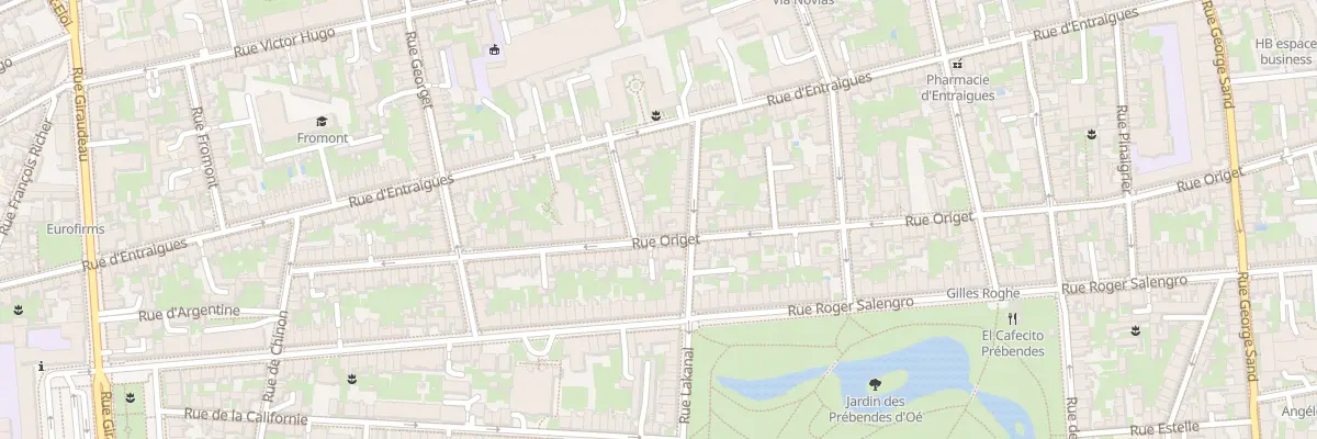 Plan du 83 Rue Origet à Tours