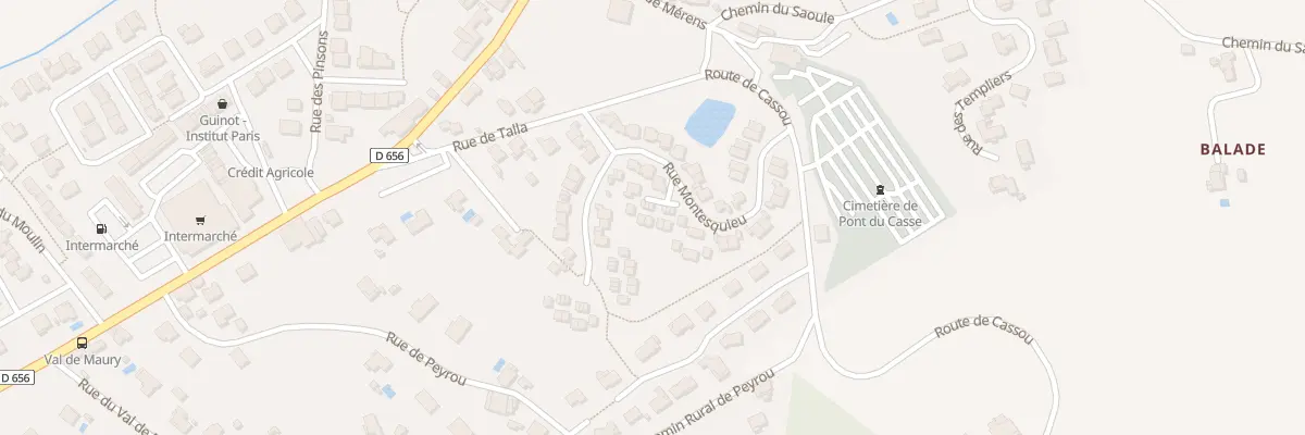Plan du 22 Rue Montesquieu à Pont-du-Casse