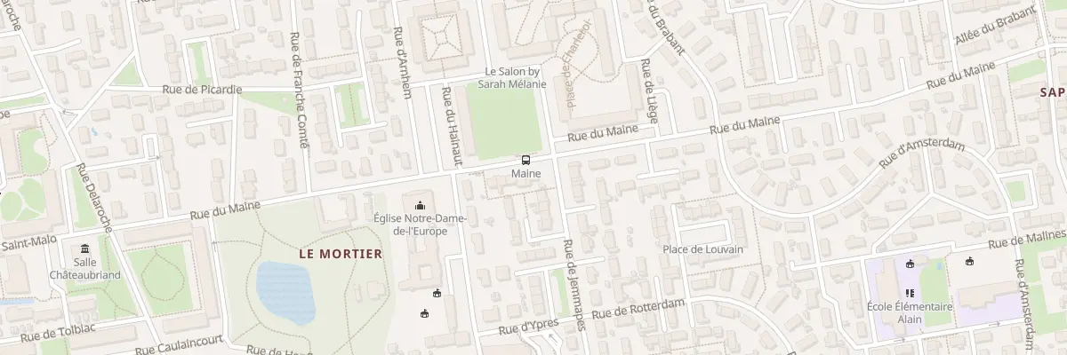Plan du 31 Rue du Maine à Tours
