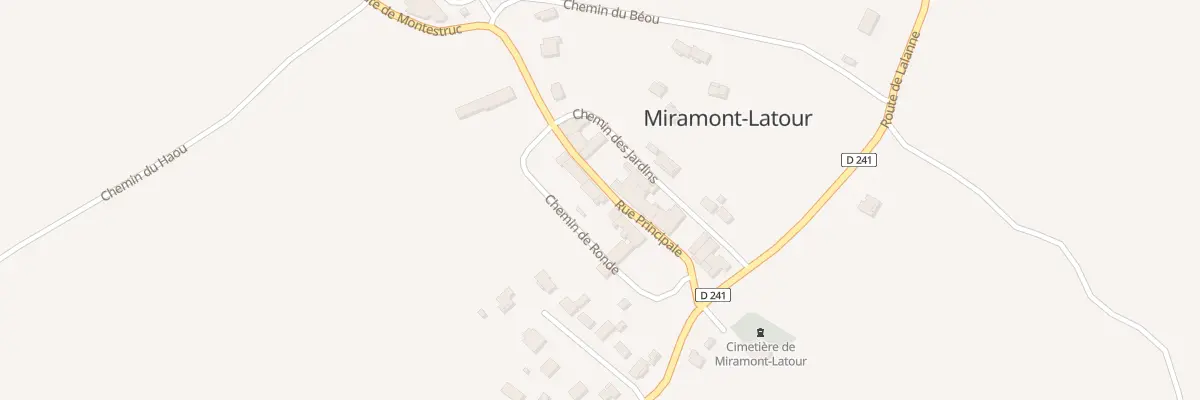 Plan du 5015 Village à Miramont-Latour