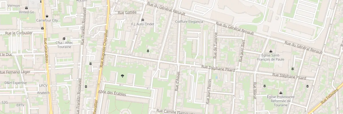Plan du 113 Rue Stéphane Pitard à Tours