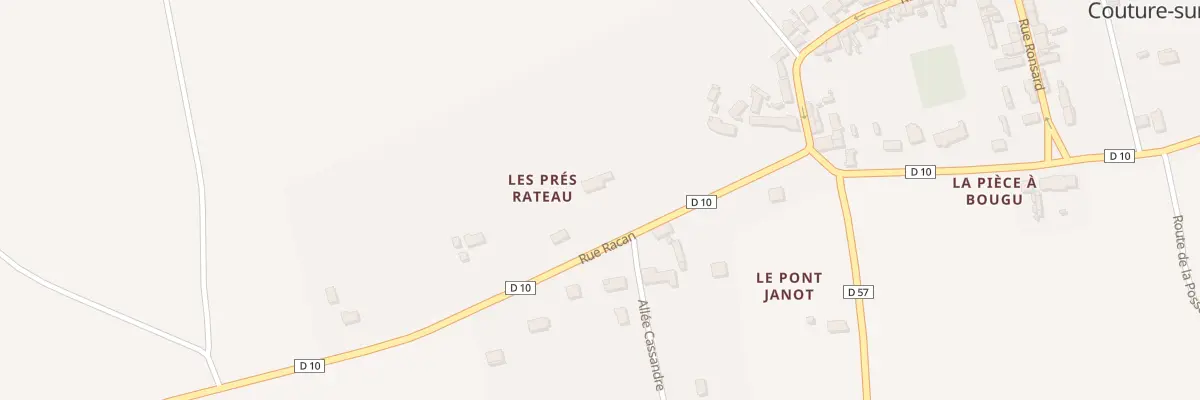 Plan du 293 Les Pres Rateau à Vallée-de-Ronsard