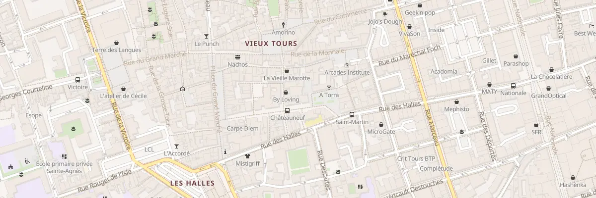 Plan du 3 Rue de Châteauneuf à Tours