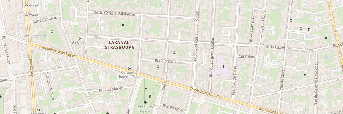 Plan du 70 Rue Lakanal à Tours