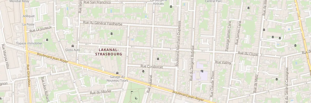 Plan du 154 Rue du Cluzel à Tours