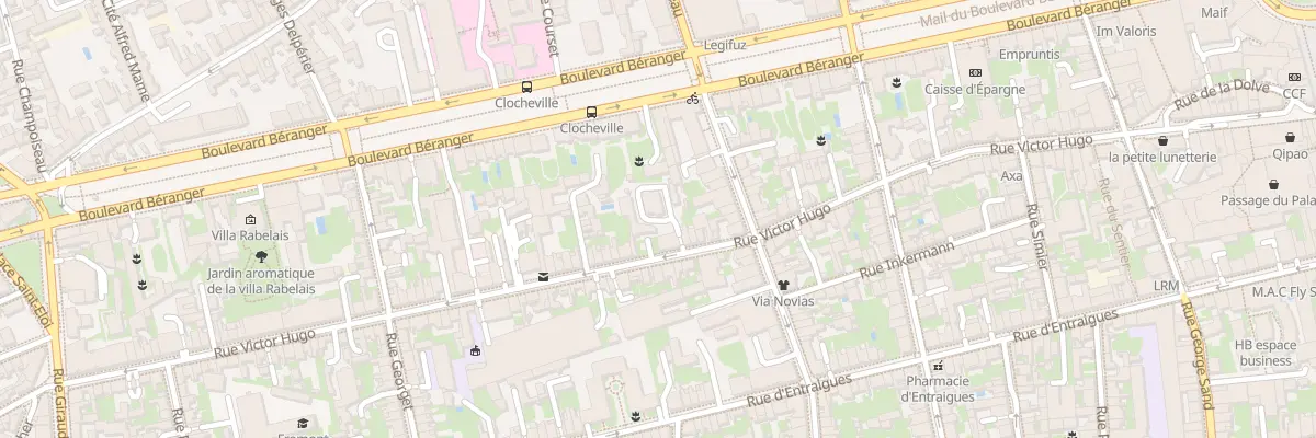 Plan du 103 Rue Victor Hugo à Tours
