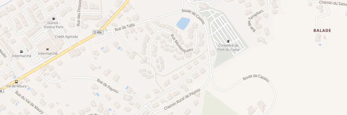 Plan du 30 Rue Montesquieu à Pont-du-Casse
