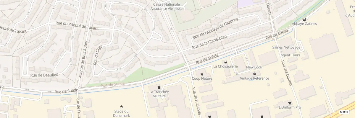 Plan du 2 Rue du Prieuré de Tavant à Tours
