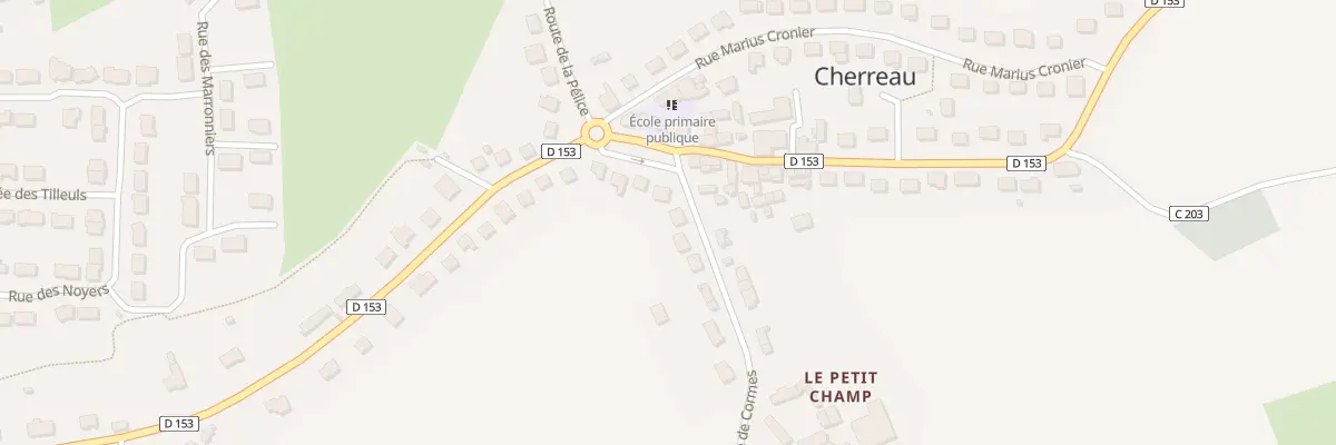 Plan du 2 Rte de Cormes Cherreau à Cherré-Au