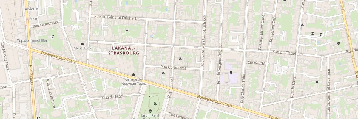 Plan du 68 Rue Lakanal à Tours