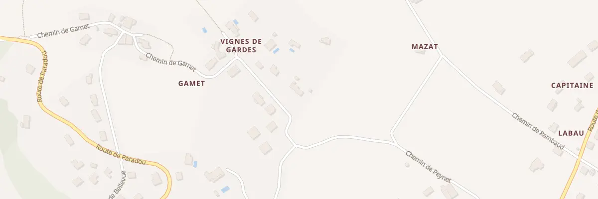 Plan du 609 Che de Gamet à Bon-Encontre