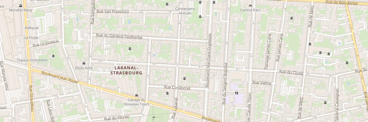 Plan du 58 Rue Lakanal à Tours