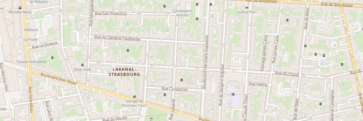 Plan du 56 Rue Lakanal à Tours