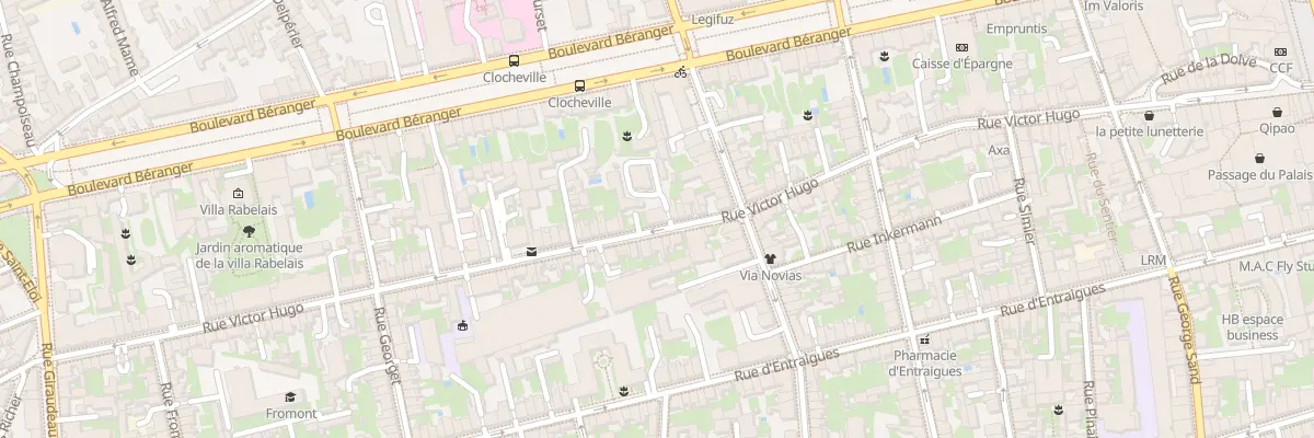 Plan du 105 Rue Victor Hugo à Tours