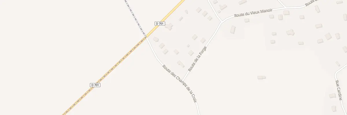 Plan du 7 Rte des Champs de la Croix à Franqueville