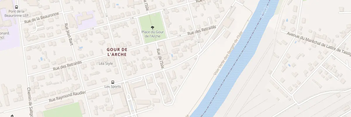 Plan du 12 Rue Raymond Raudier à Périgueux